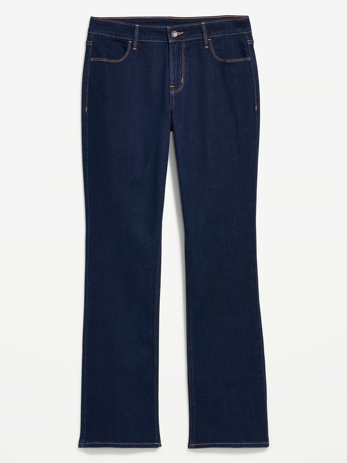 Image 1 of 6, A new and improved roomy leg with fuller hips., no-gap mid-rise waist, zip fly, bootcut leg, Product #1190168