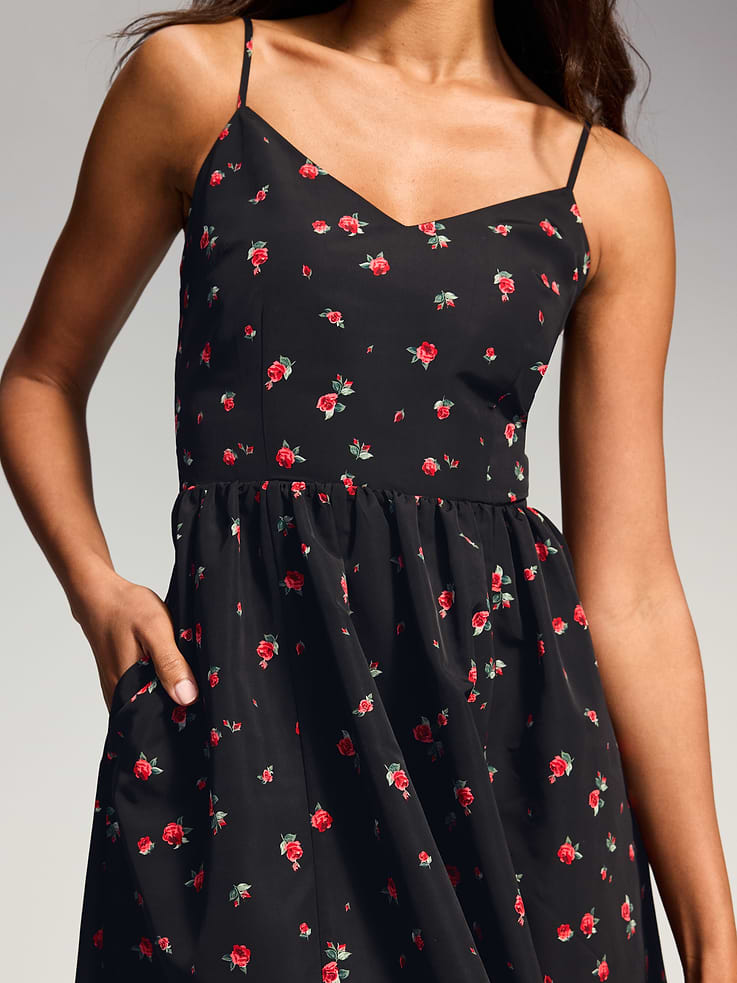 Image 5 of 8, The Occasion by Old Navy Sleeveless Fit and Flare Midi Dress