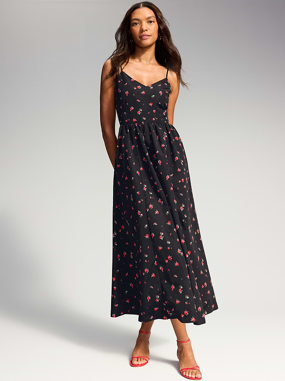 The Occasion by Old Navy Sleeveless Fit and Flare Midi Dress