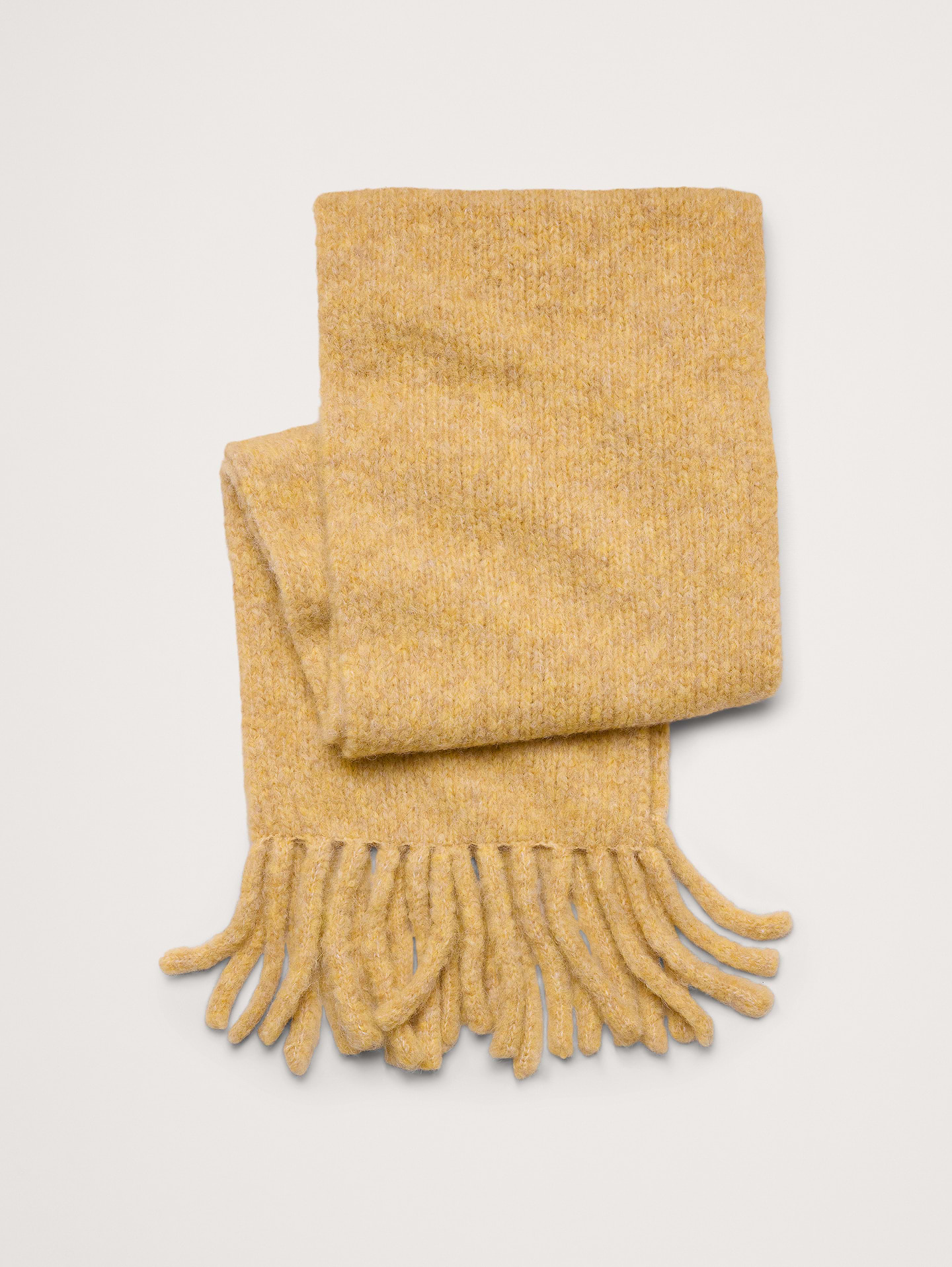 Image 1 of 3, This long scarf is knitted from a soft, warm, and slightly fuzzy blend of alpaca wool., Fabric from Italy's Pinori Filati mill., Product #906512