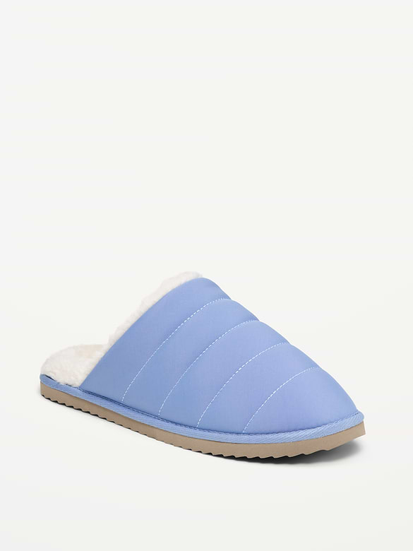 Puffer Sherpa Slippers for Women