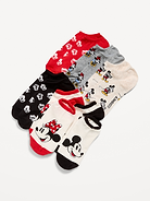 Image 1 of 1, pack includes 6 pairs of novelty socks, rib-knit ankle opening, notched seams for comfort, licensed graphics, © Disney, Product #811336