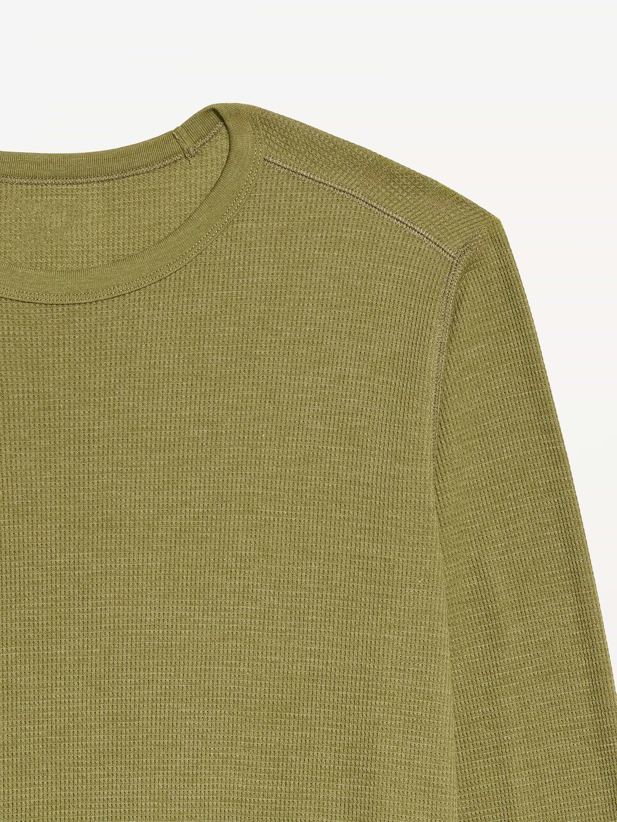 Image 3 of 3, Crew-Neck Waffle T-Shirt