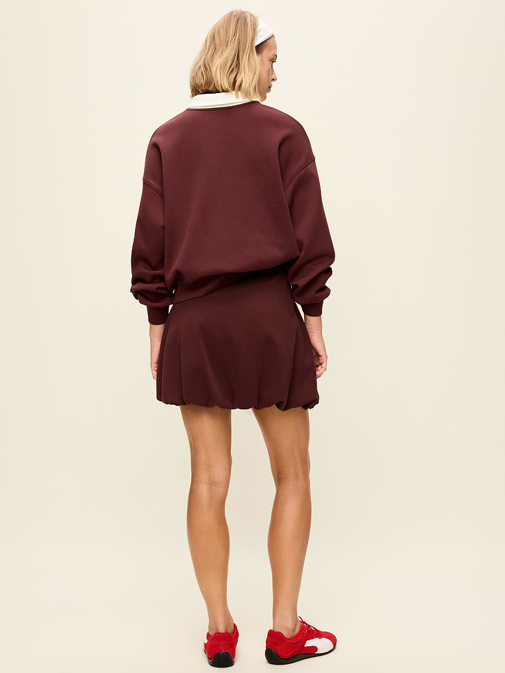 Image 3 of 10, Dynamic Fleece Pique Bubble-Hem Skirt