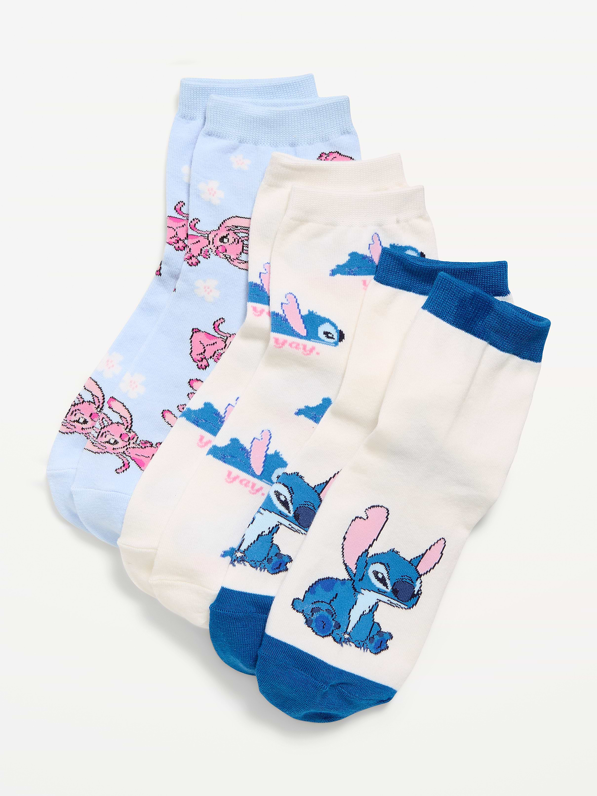Image 1 of 1, pack includes 3 pairs of socks with varying licensed graphics, rib-knit openings, notched seams for comfort, © Disney, Product #911013
