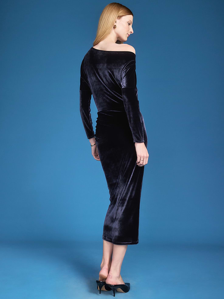 Image 2 of 8, Old Navy x Altuzarra Off-The-Shoulder Velvet Maxi Dress