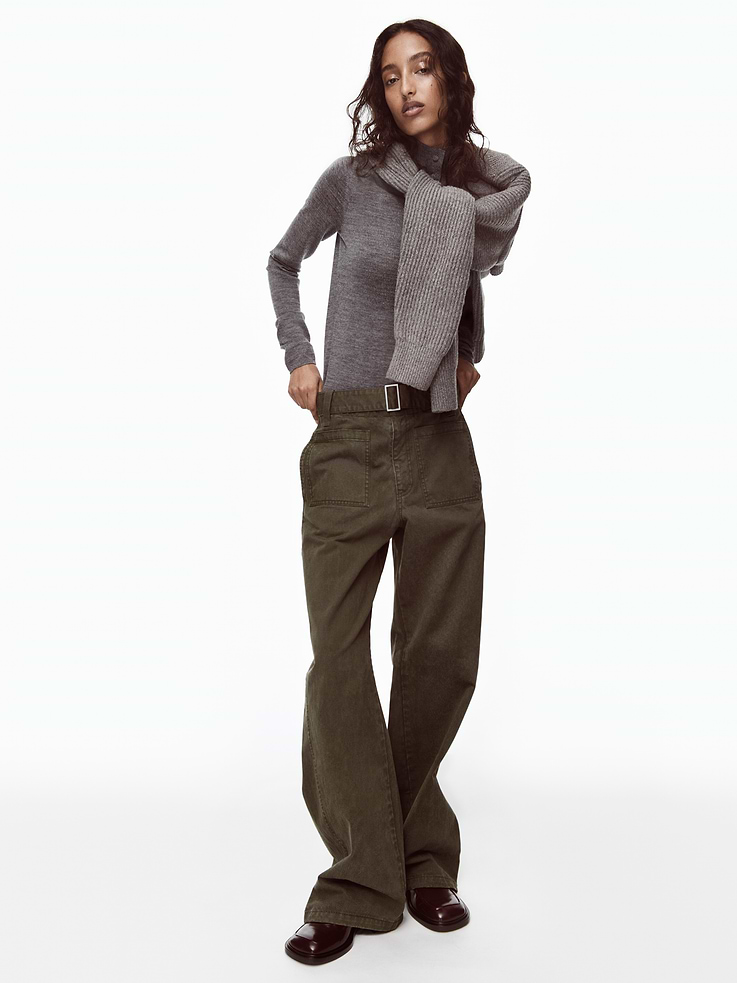 Image 8 of 8, Gap × Victoria Beckham Merino Turtleneck Sweater