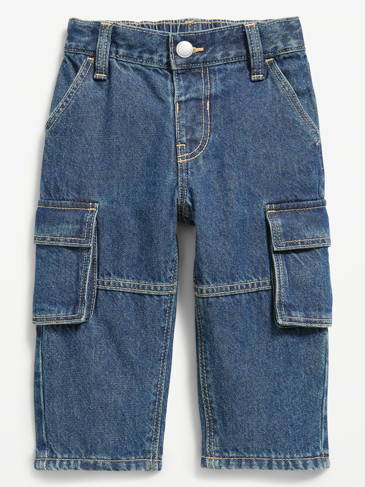 Image 3 de 4, Jean cargo coupe très généreuse à jambe baril pour tout-petit