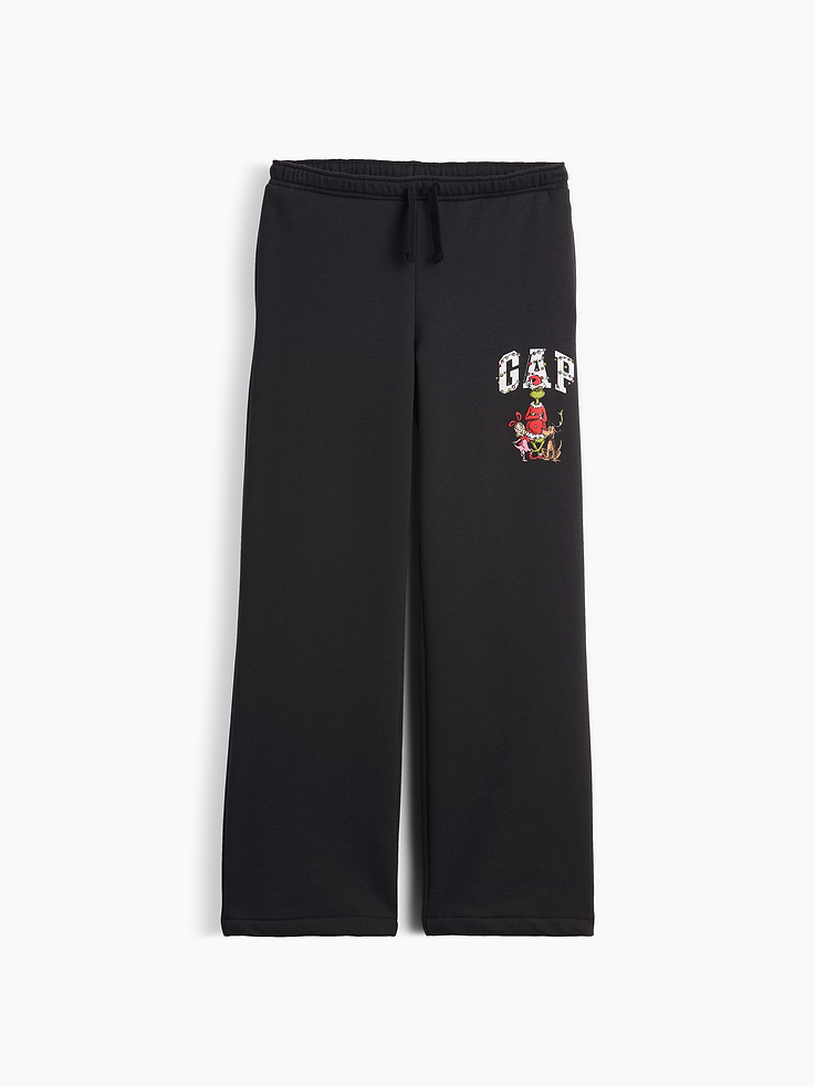 Image 1 of 3, Soft, comfy fleece., Drawcord ties at elasticized waist., Gap logo with Dr. Seuss graphic at hip., Product #1189226
