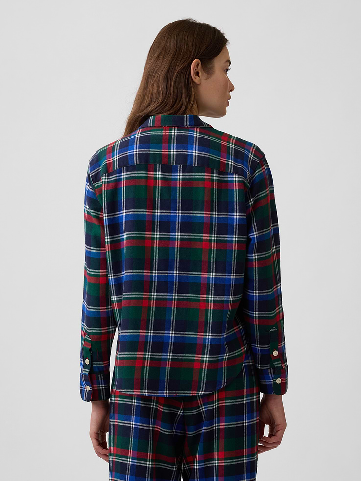 Image 2 of 4, Flannel PJ Shirt
