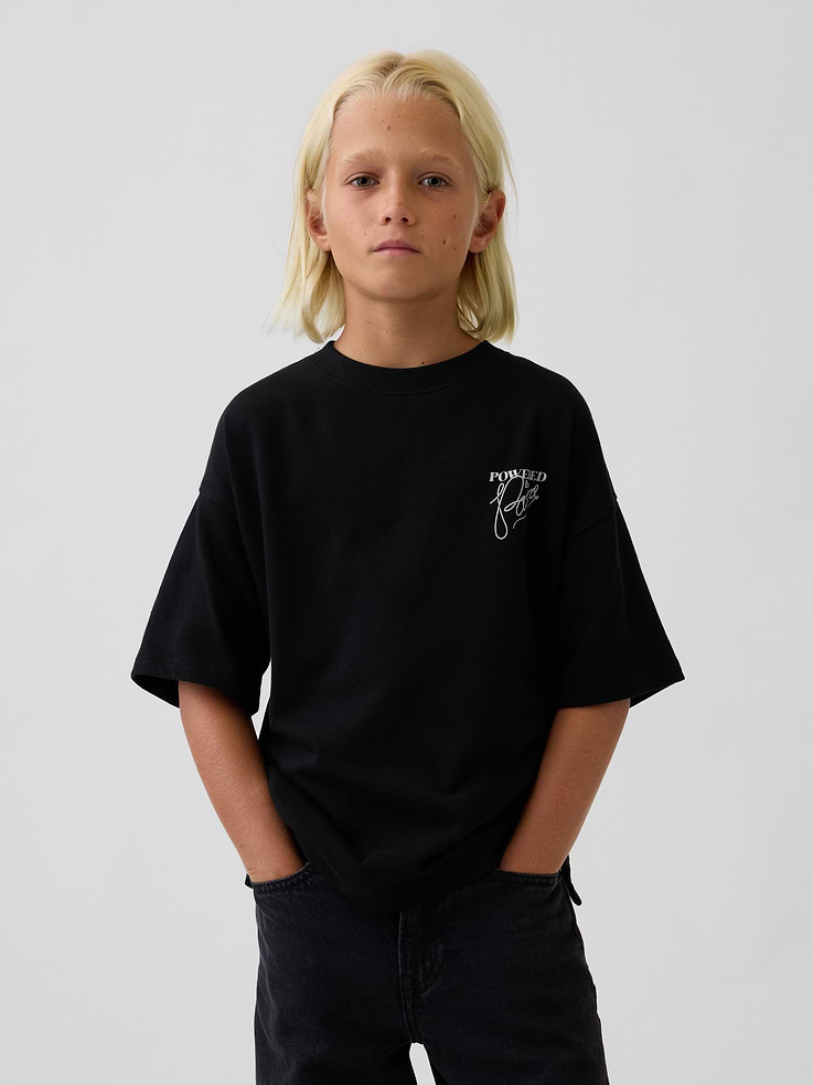 Image 3 of 5, Kids Heavyweight Oversized Graphic T-Shirt