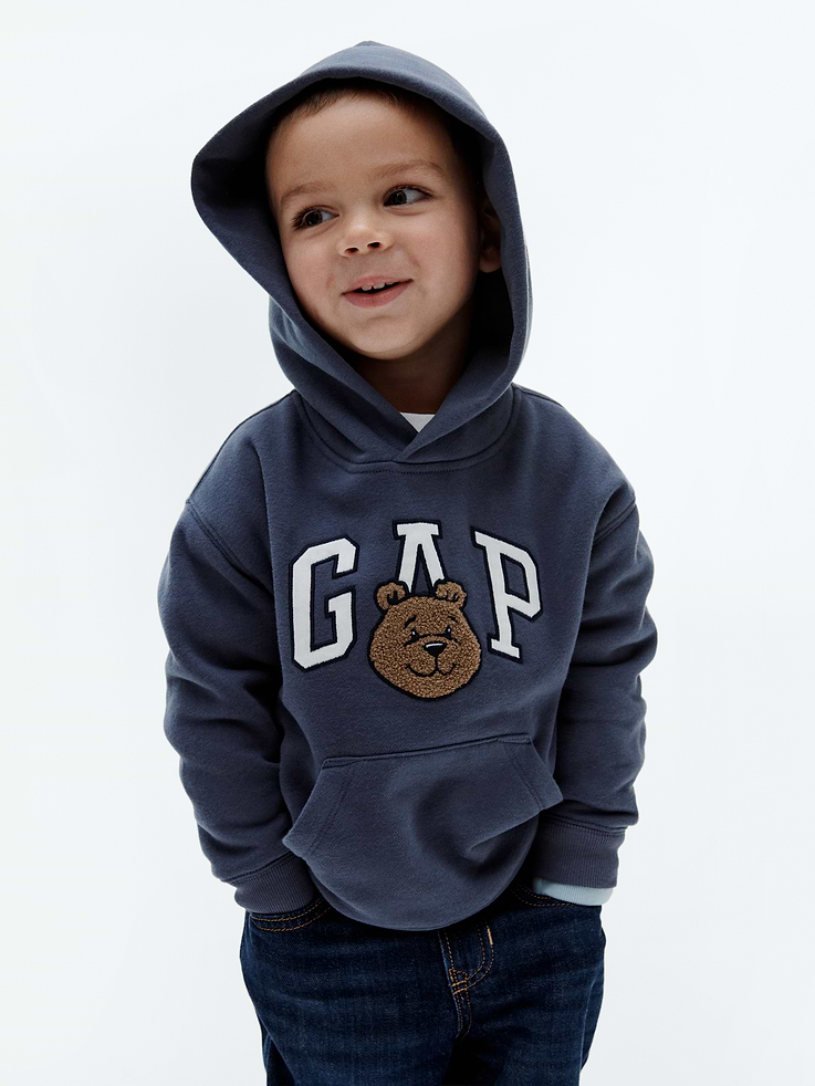 Image 5 of 5, Baby & Toddler VintageSoft Brannan Bear Logo Hoodie