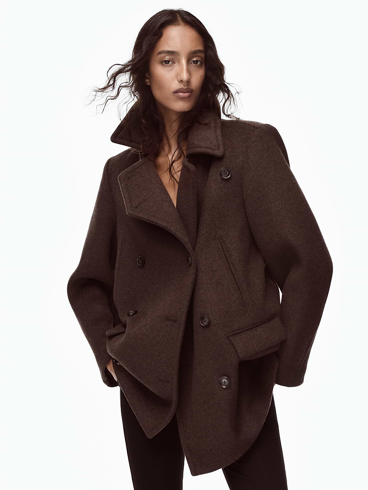 Image 10 of 10, Gap × Victoria Beckham Oversized Wool-Blend Peacoat