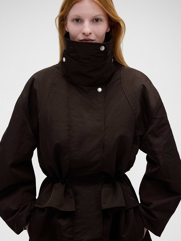 Image 5 of 9, Gap × Victoria Beckham Oversized Parka Jacket