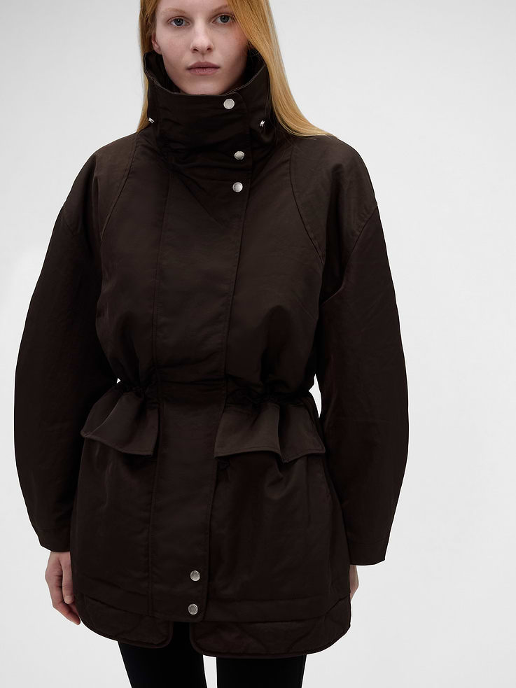 Image 6 of 9, Gap × Victoria Beckham Oversized Parka Jacket
