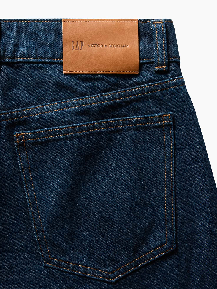 Image 8 of 9, Gap × Victoria Beckham High Rise Straight Jeans, Cardmember Early Access