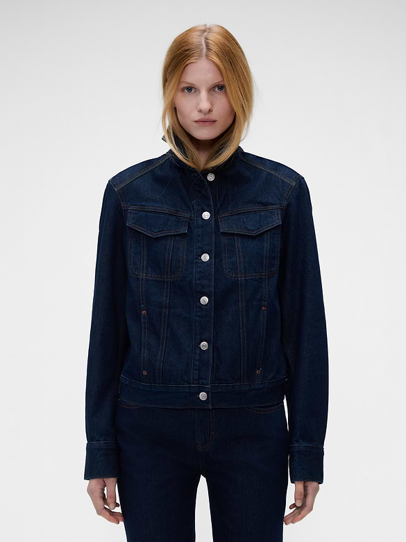 Gap × Victoria Beckham Latch-Collar Denim Jacket