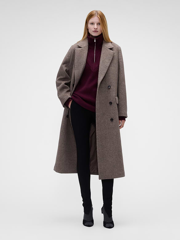 Gap × Victoria Beckham Mid Rise Split-Hem Ponte Pants