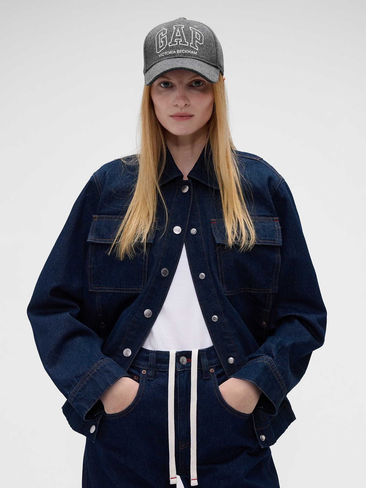 Gap × Victoria Beckham Wool-Blend Logo Baseball Hat