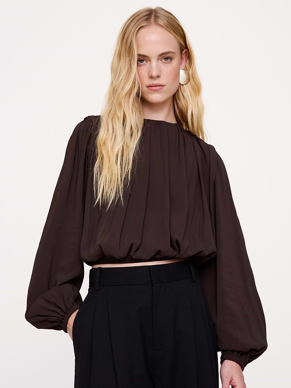 Georgette Cropped Top