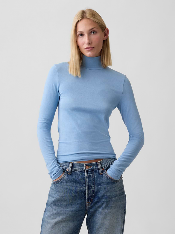 Featherweight Jersey Mockneck T-Shirt
