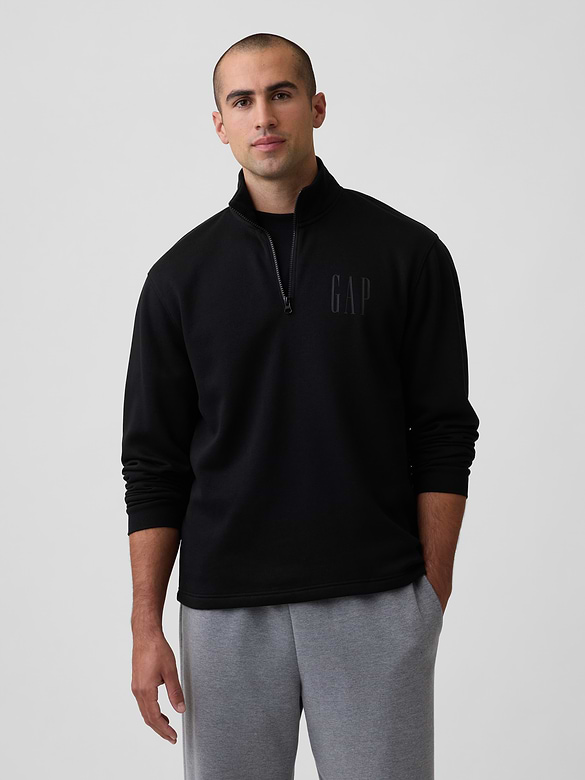 Relaxed Quarter-Zip Sweatshirt
