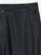 Image 3 of 3, 90s Straight-Fit Denim Dress Pants