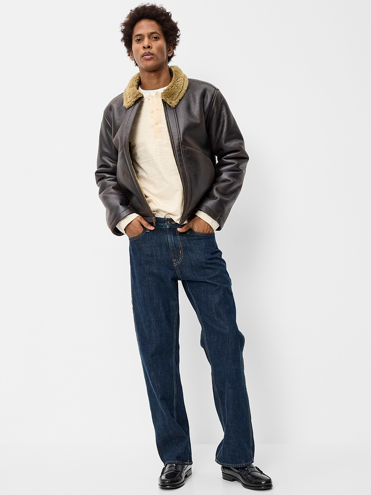 Image 3 of 6, Shearling Flight Jacket