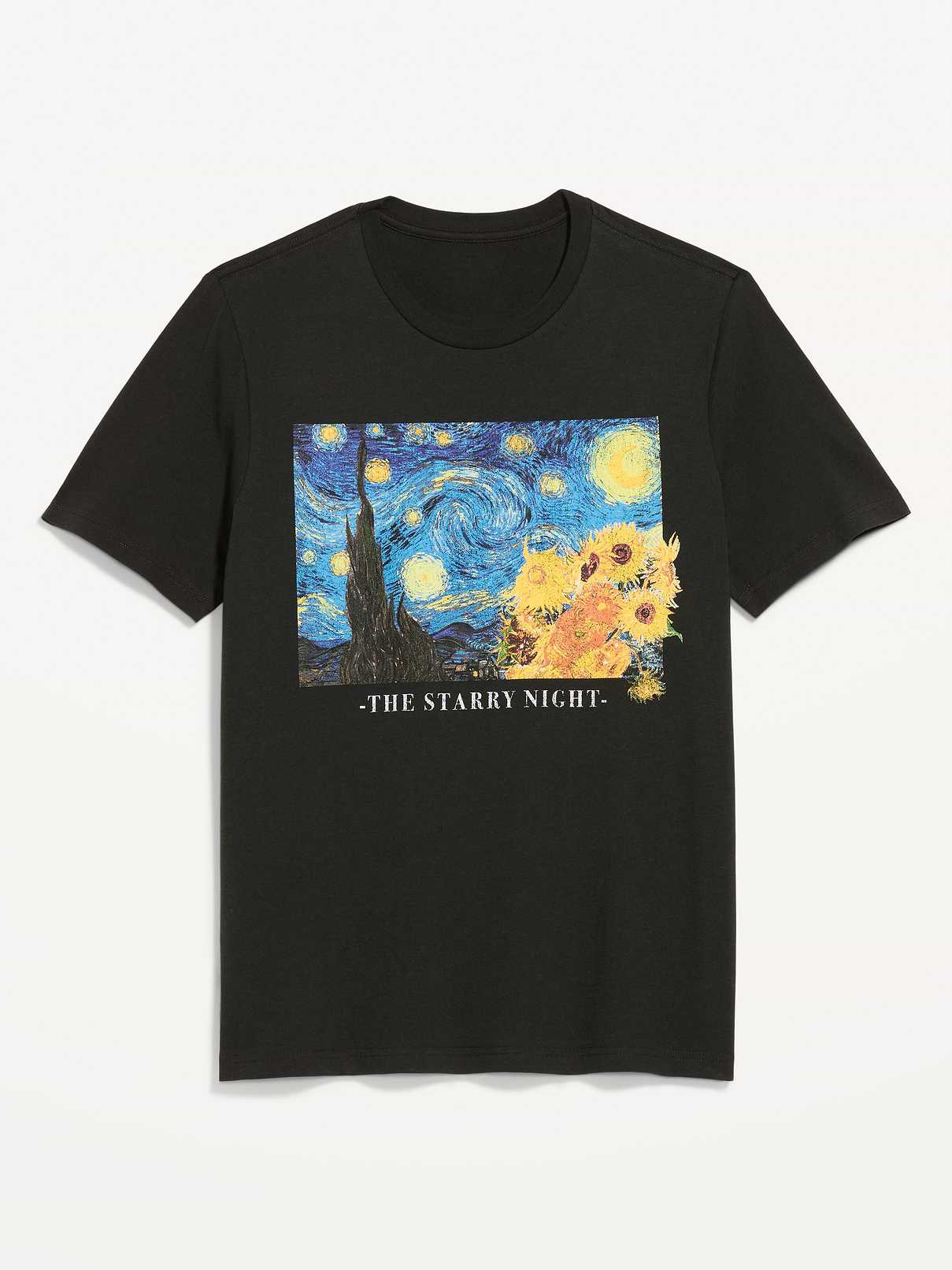 Image 1 of 2, rib-knit crew neck, short sleeves, licensed graphic at front, Product #1183957