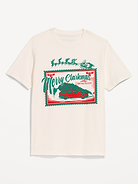 Image 1 of 2, rib-knit crew neck, short sleeves, licensed graphic, National Lampoon's Christmas Vacation and all related characters and elements ©&™ WBEI, Product #1183968