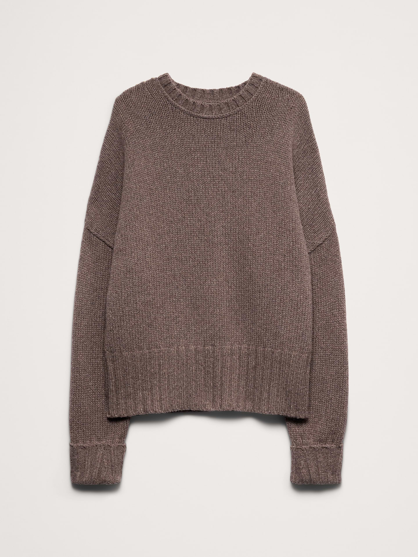 Image 5 of 7, Italian Merino-Blend Crew-Neck Sweater