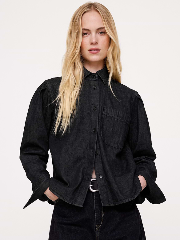 Relaxed Cotton Utility Shirt