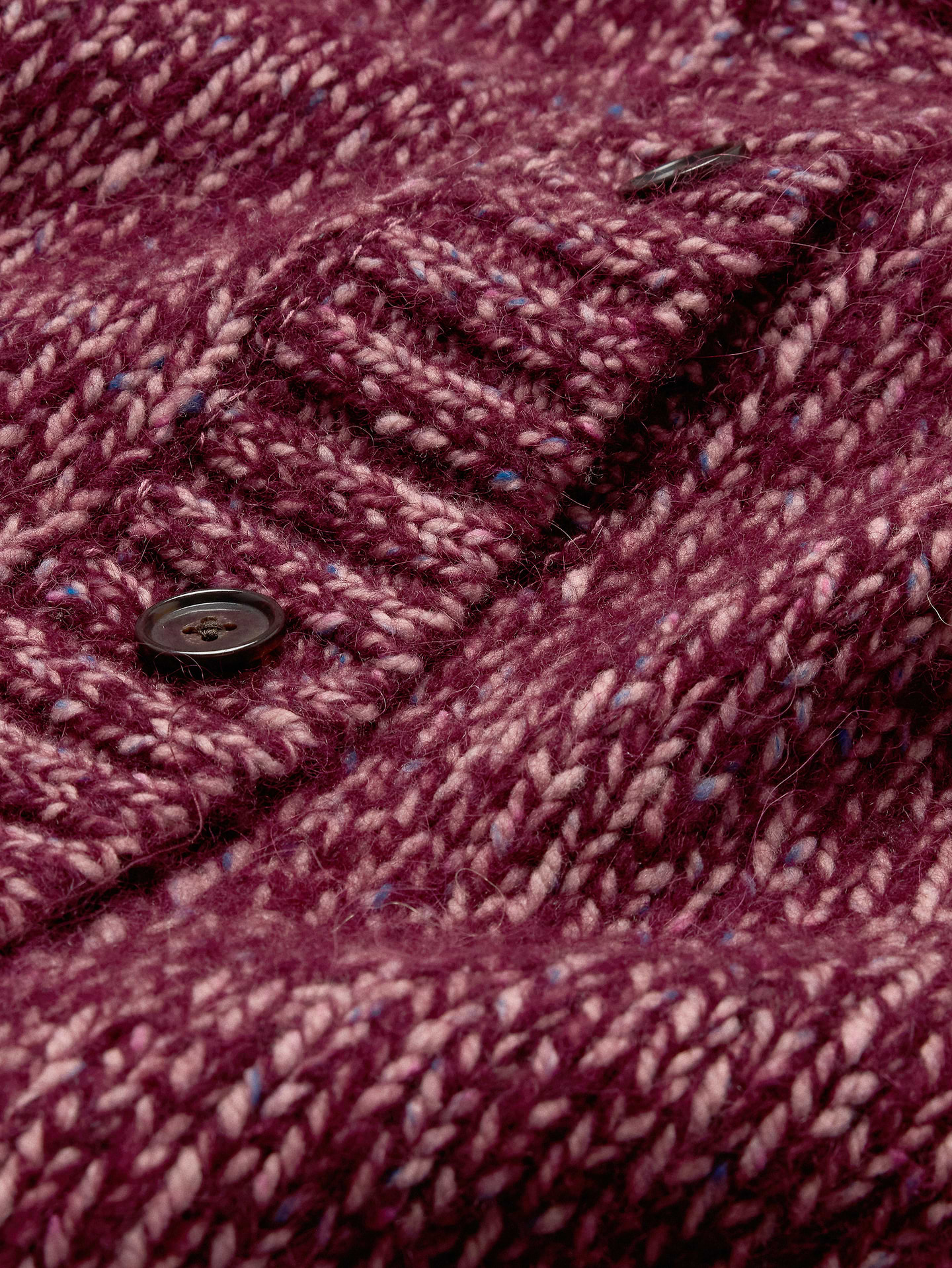 Image 5 of 5, Wool-Blend Blouson-Sleeve Cardigan
