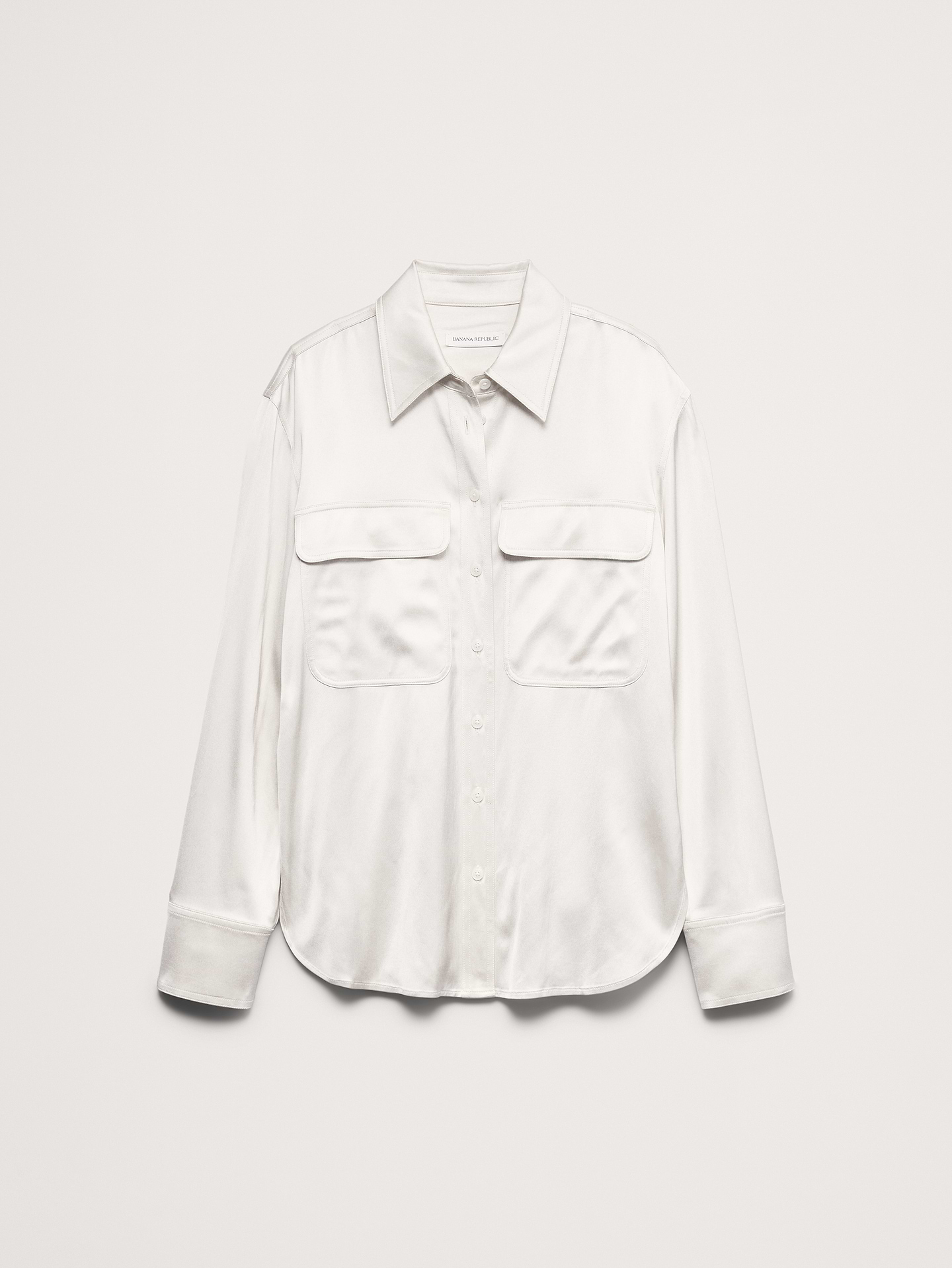 Image 4 de 8, Chemisier utilitaire en satin extensible