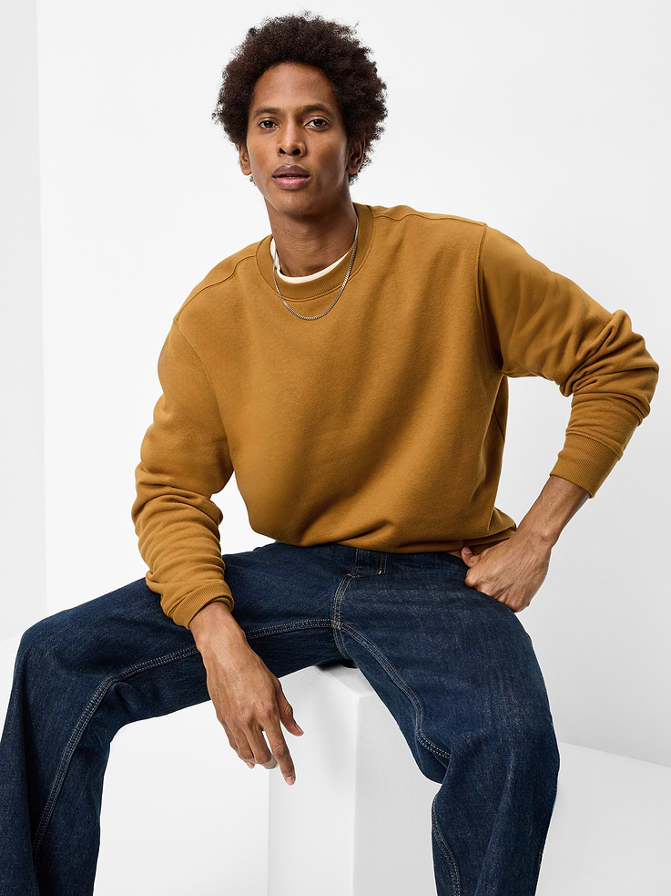 Image 3 of 5, Loose Rotation Crew-Neck Sweatshirt