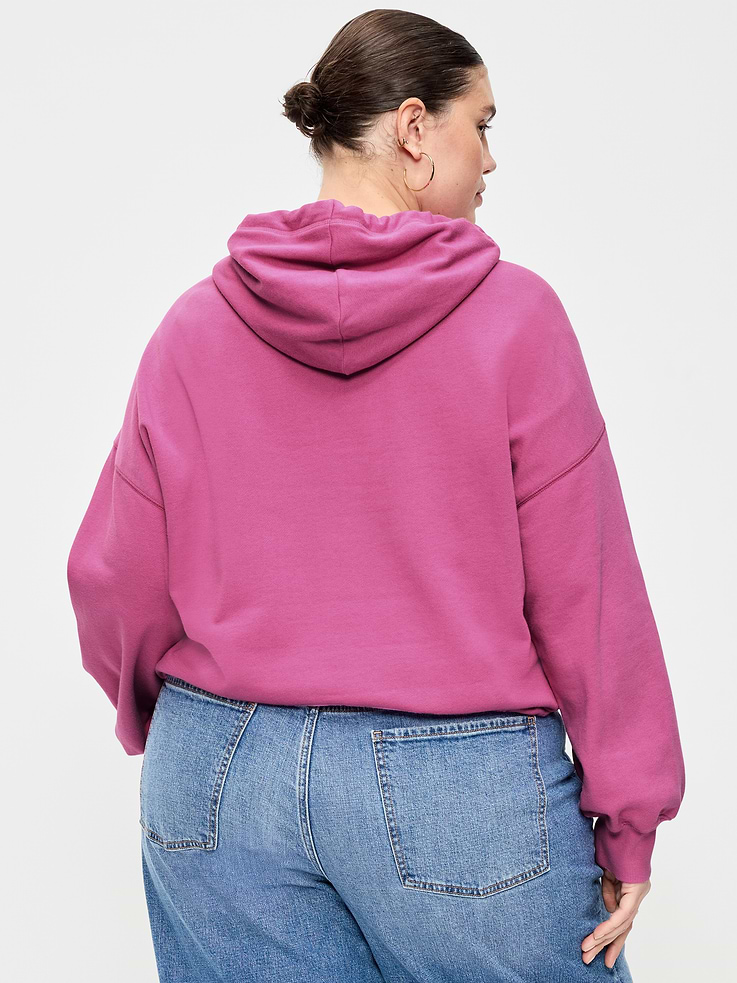 Image 3 of 5, SoComfy Bubble-Hem Hoodie Sweatshirt