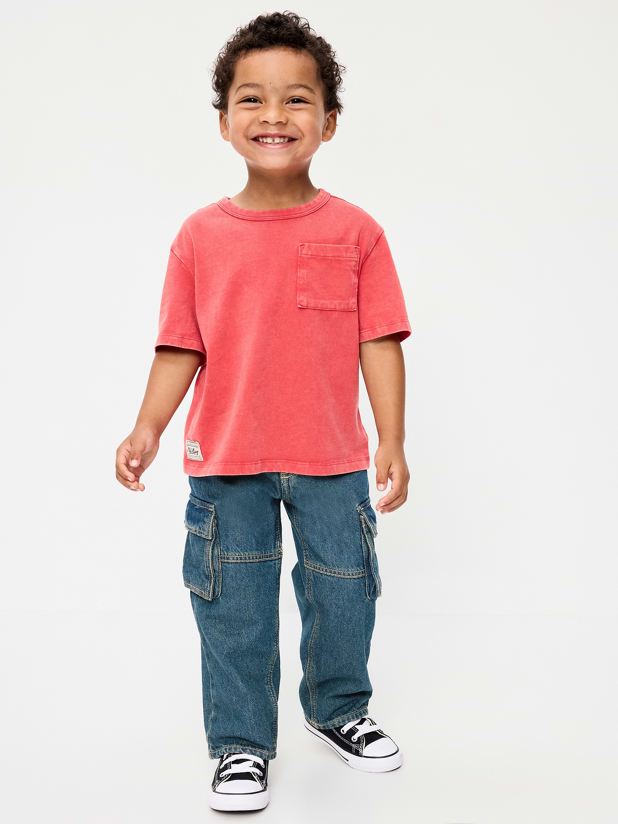 Super Baggy Barrel-Leg Cargo Jeans for Toddler Boys