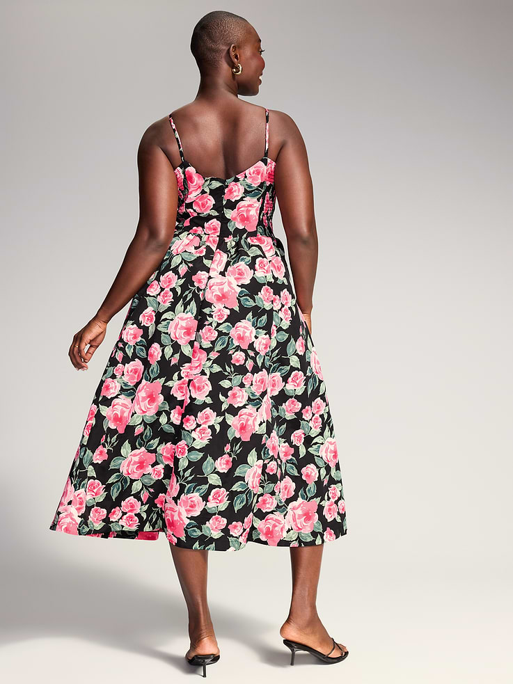 Image 7 of 9, The Occasion by Old Navy Sleeveless Fit and Flare Midi Dress