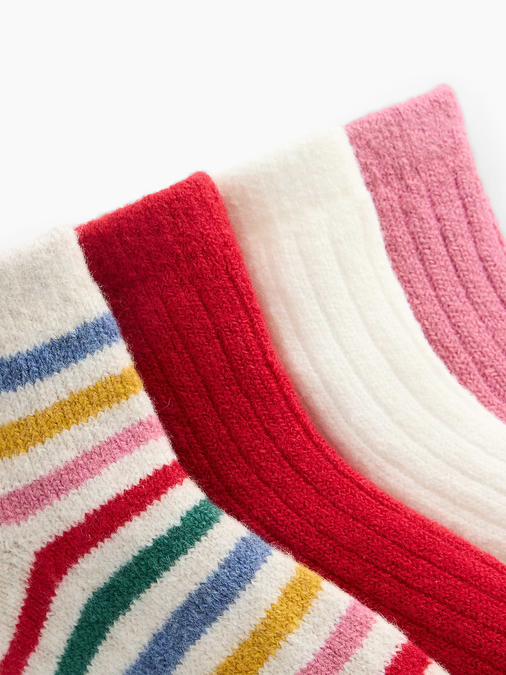 Image 2 of 2, Baby & Toddler CashSoft Crew Socks (4-Pack)