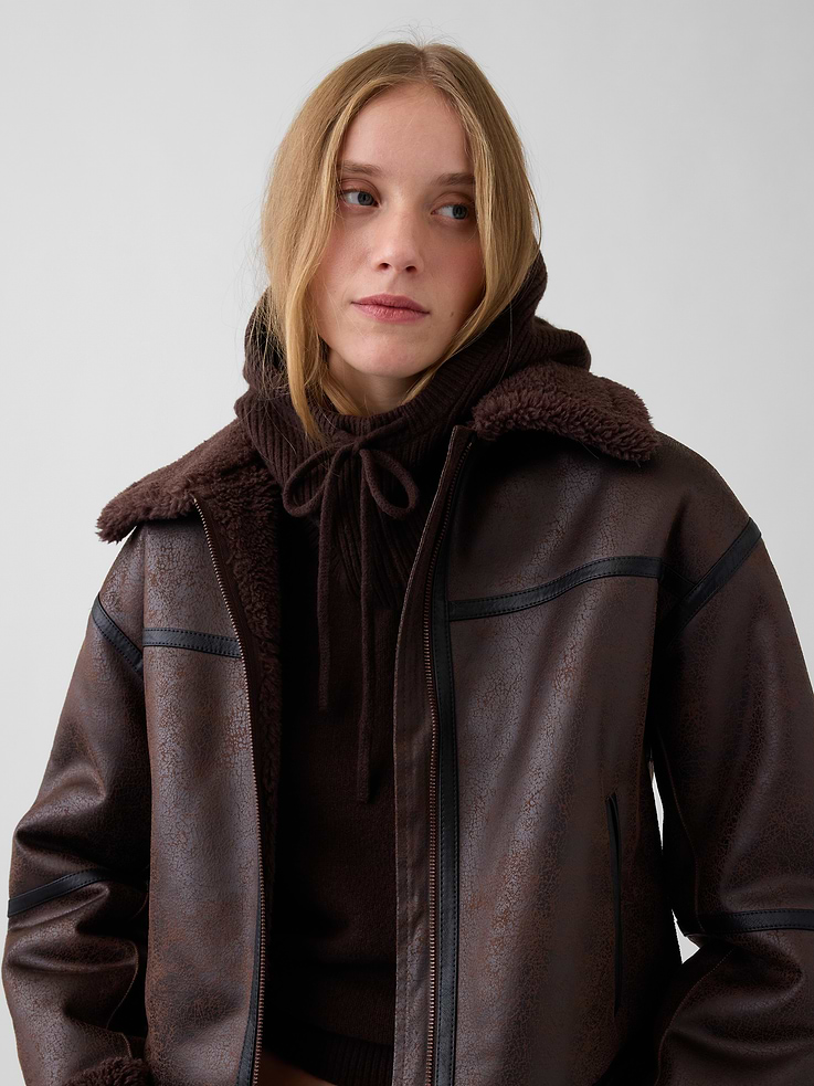 Image 2 de 3, Cagoule Effet cachemire avec cordon de serrage