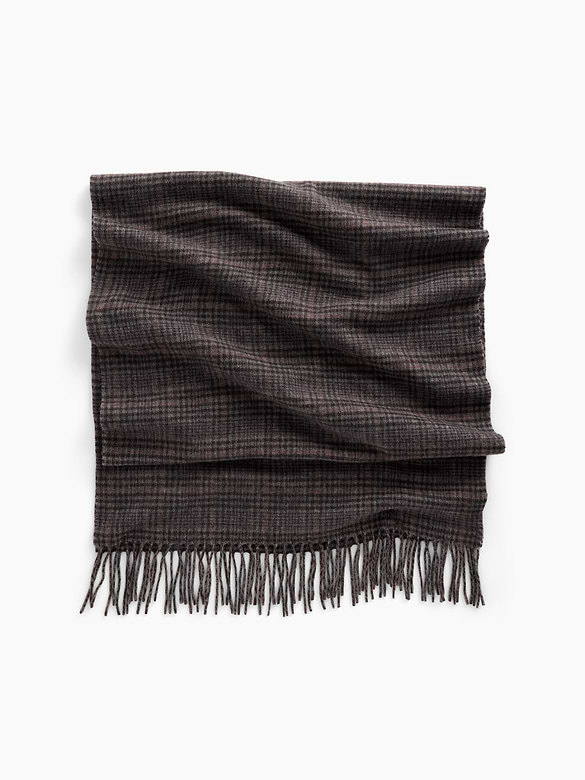 Wool-Blend Fringe Scarf