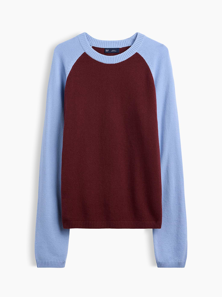Image 5 of 5, CashSoft Raglan Sweater