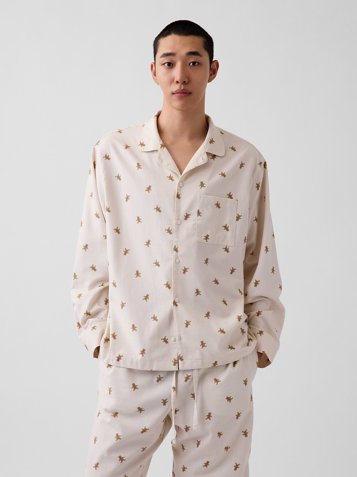 Image 3 of 8, Adult Softest Flannel PJ Shirt
