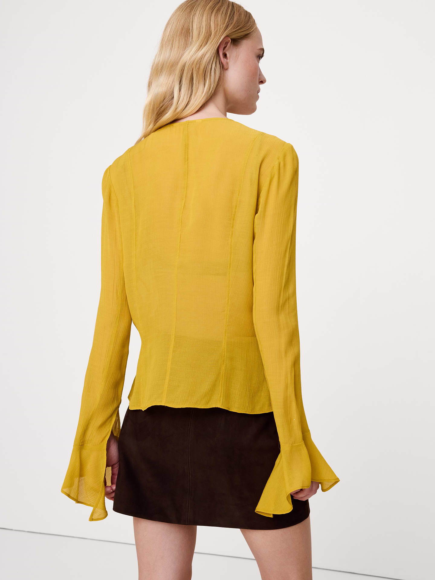 Image 2 of 5, Crinkle Chiffon Top
