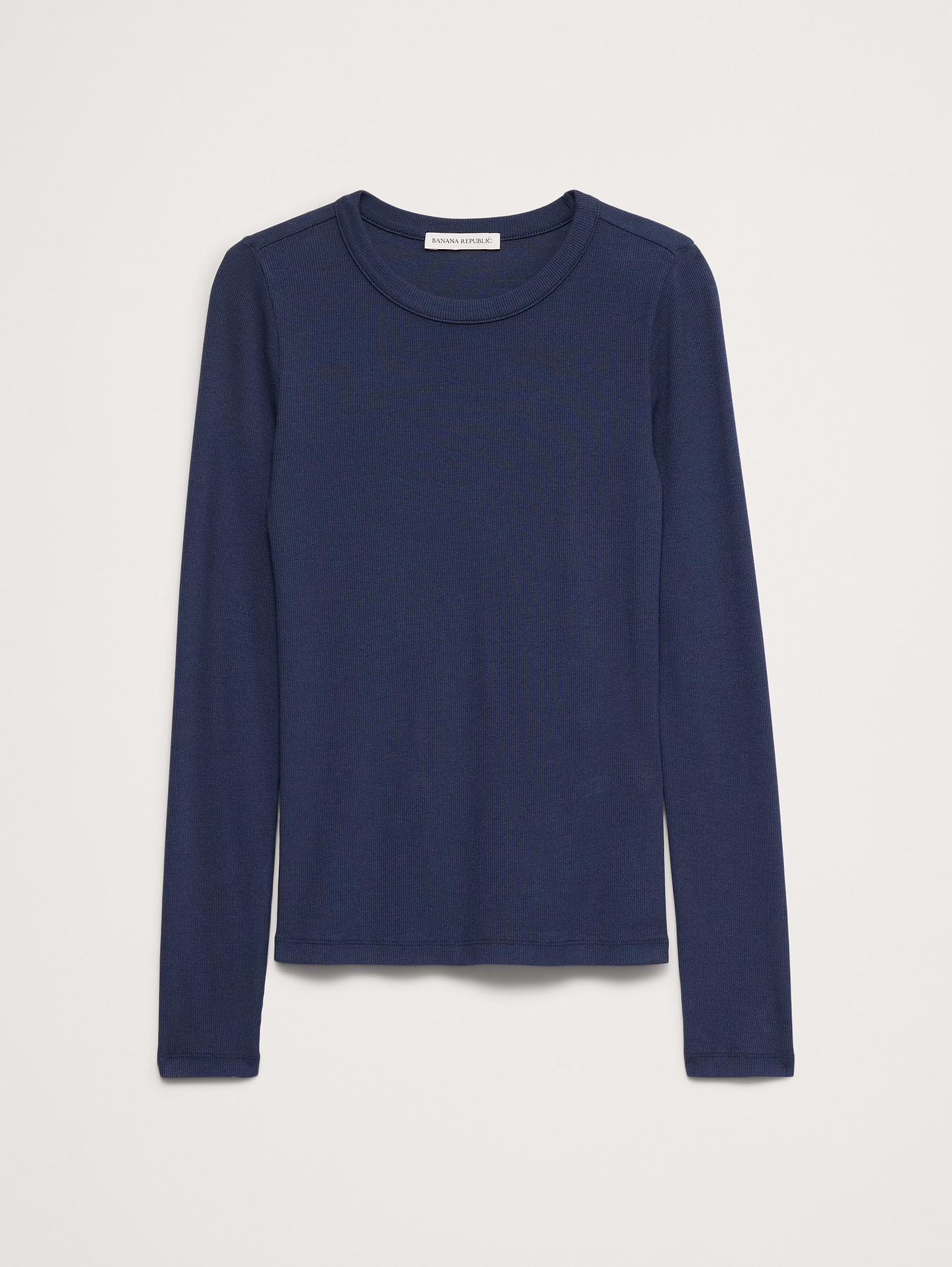 Image 4 of 8, Ribbed Crew-Neck T-Shirt