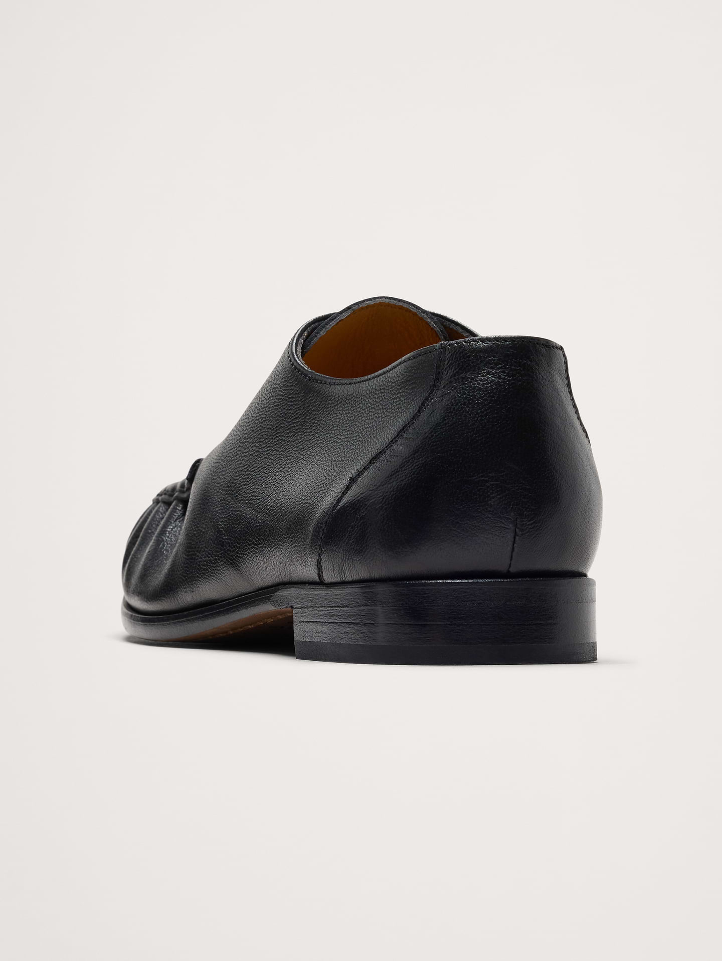 Image 3 of 8, Italian Leather Moc-Toe Derby Loafer