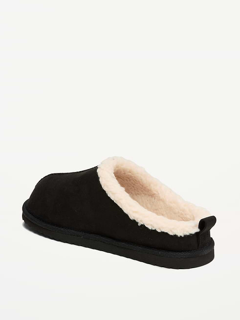 Image 4 of 4, Faux-Suede Mule Slippers for Boys