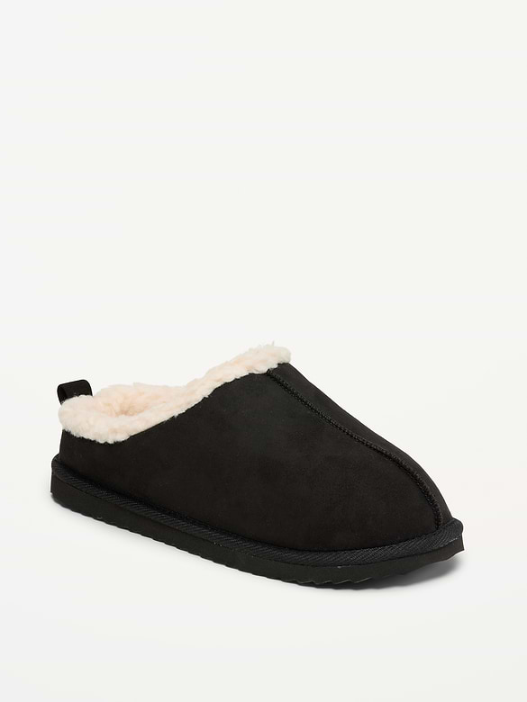 Faux-Suede Mule Slippers for Boys