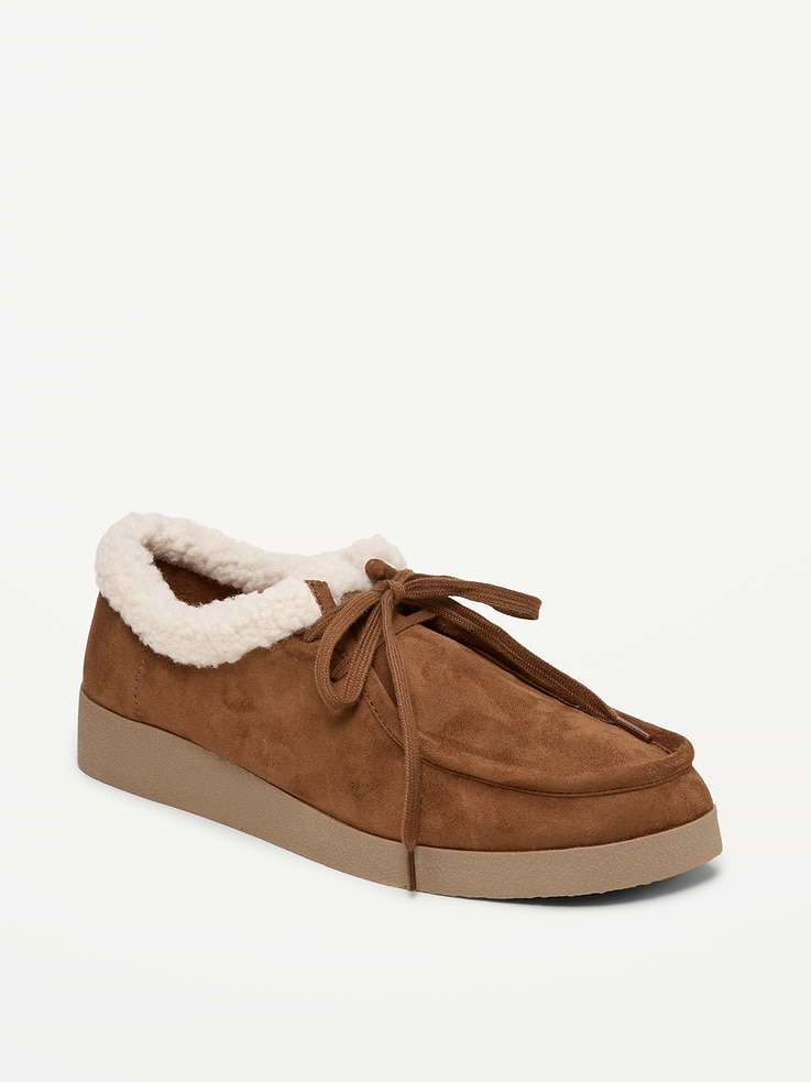 Image 1 of 4, lace-up front, platform heel, textured outsole, Product #1182024