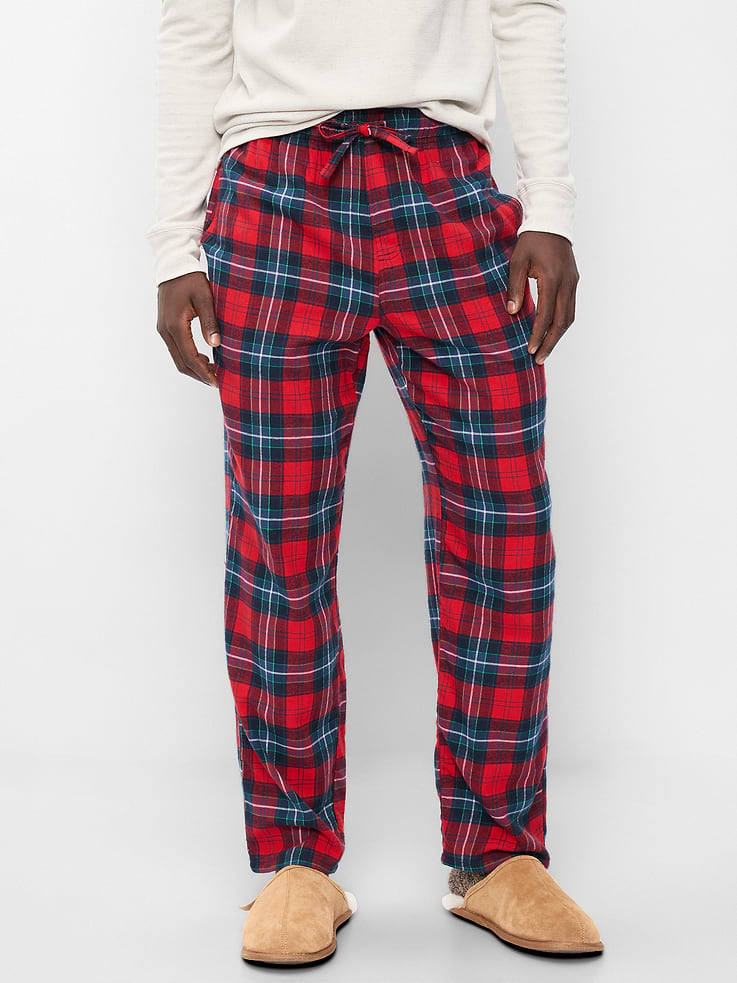 Image 2 of 4, Flannel Pajama Pants for Men